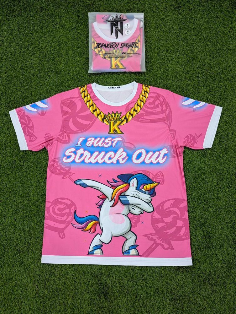 Struck Out, a real Top Notch custom uniform order Struck Out, a real Top Notch custom uniform order