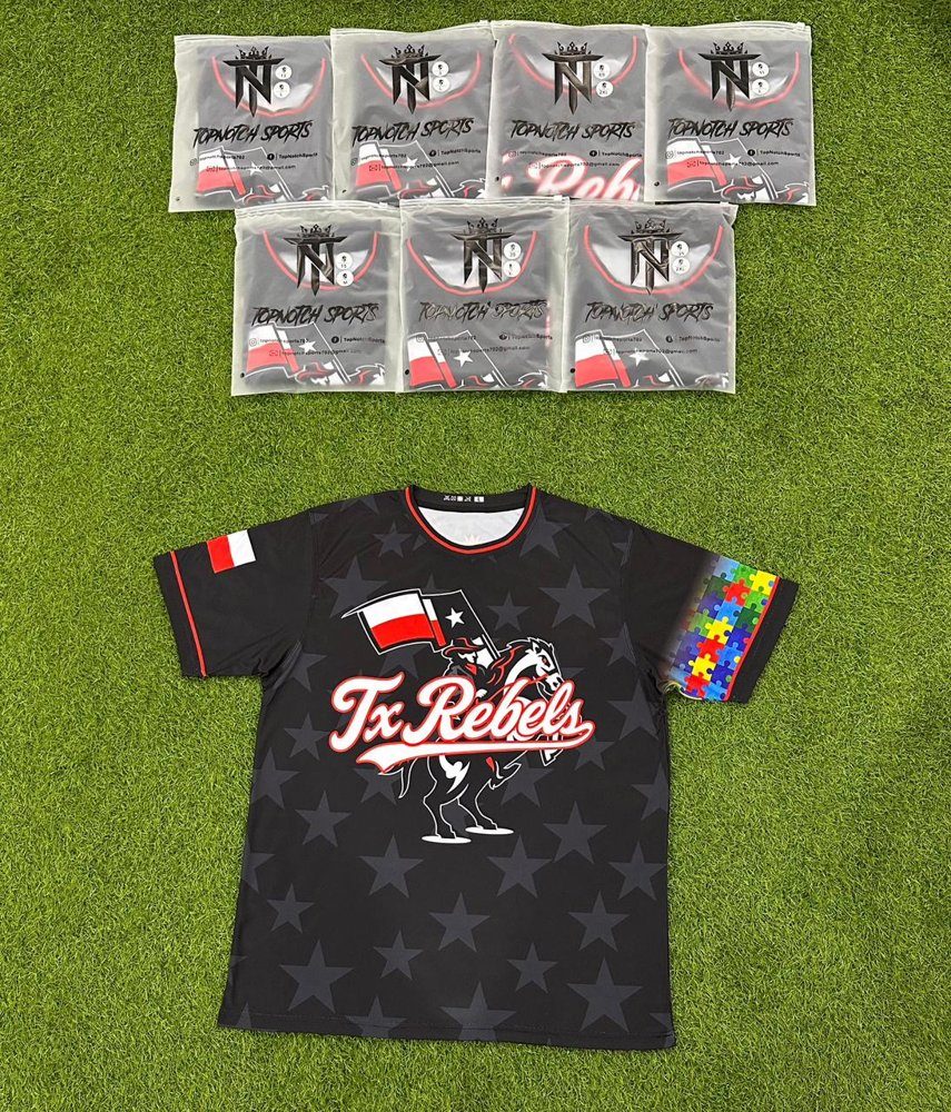 Tx Rebels, a real Top Notch custom uniform order Tx Rebels, a real Top Notch custom uniform order