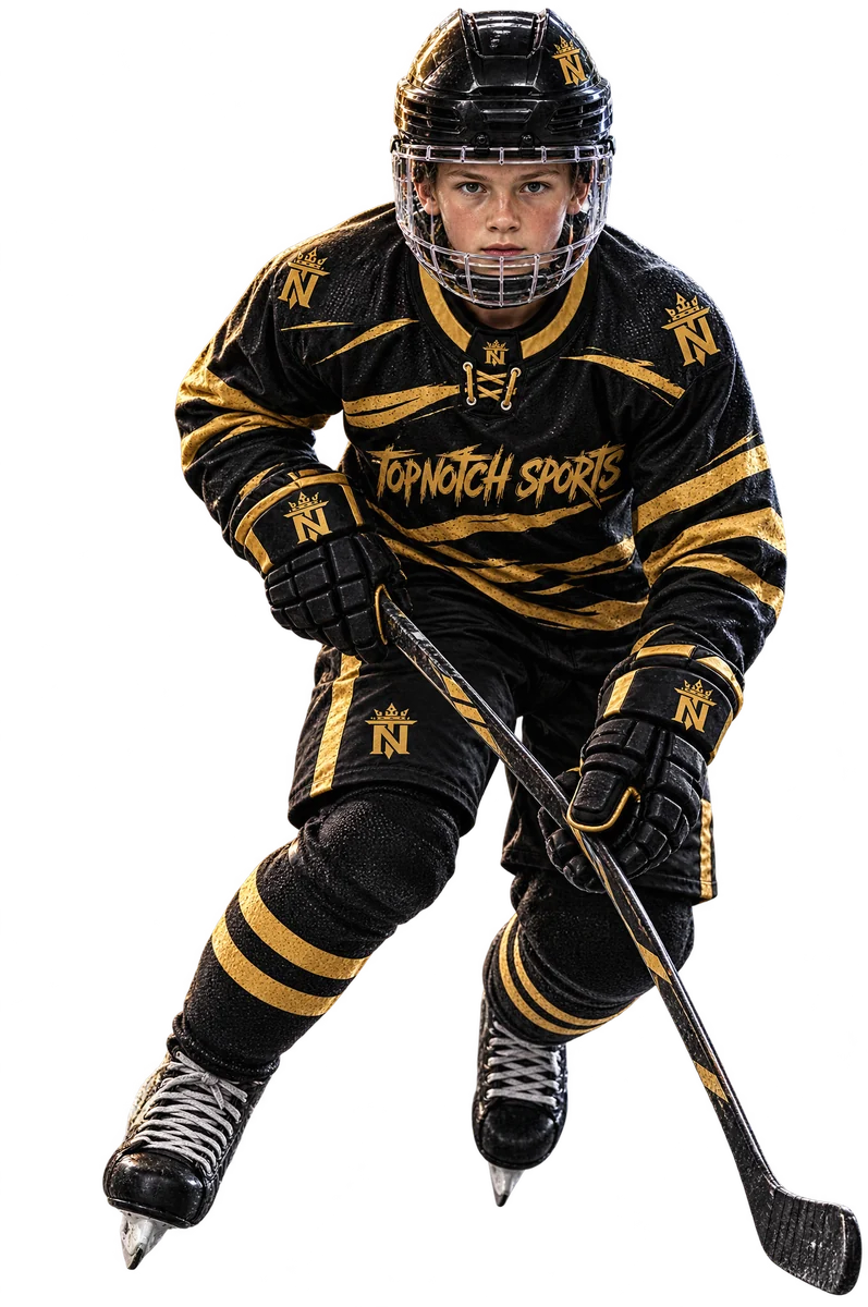 Top Notch Sports youth hockey player skating